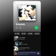 A Spotify playlist with images of Vivian's family