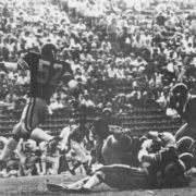 Linebacker Rod Martin runs in a 1976 game