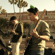 Members of Band Kori playing instruments