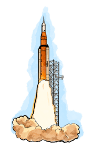 Artwork for Artemis II.