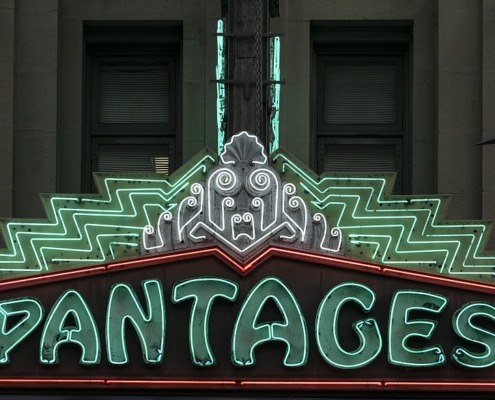 Marquee of the pantages