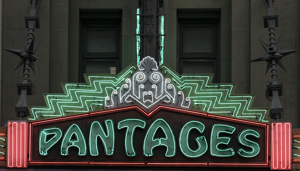 Marquee of the pantages