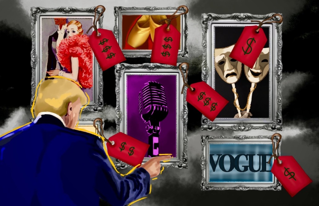 Image of trump buying art
