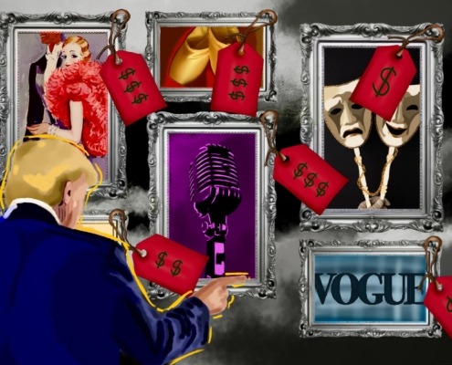 Image of trump buying art