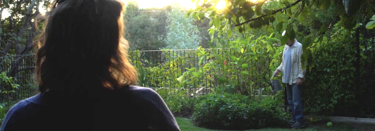 Scene from "Peripheral" in the garden.