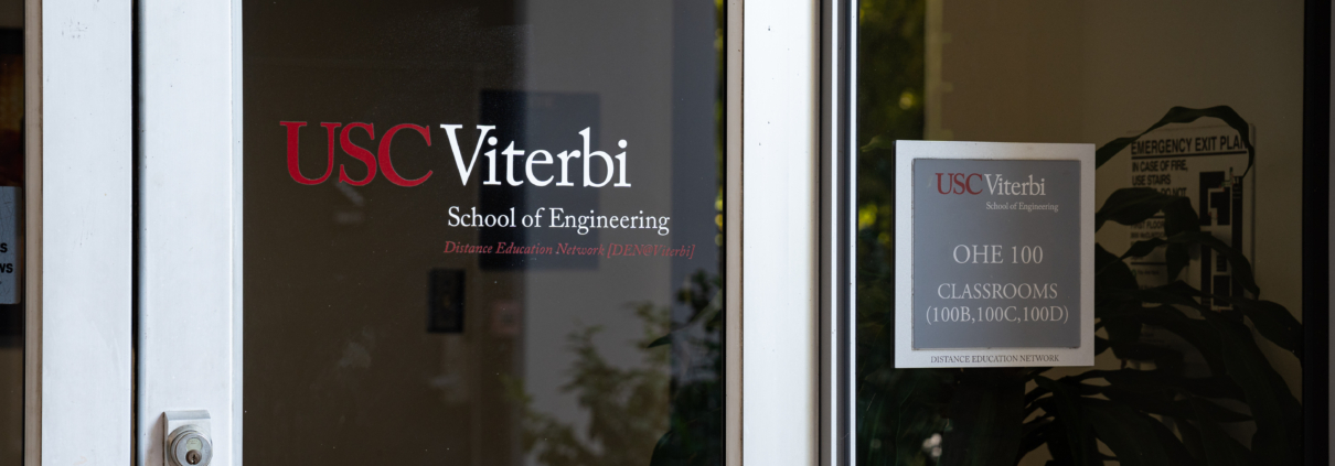 Door of USC Viterbi office