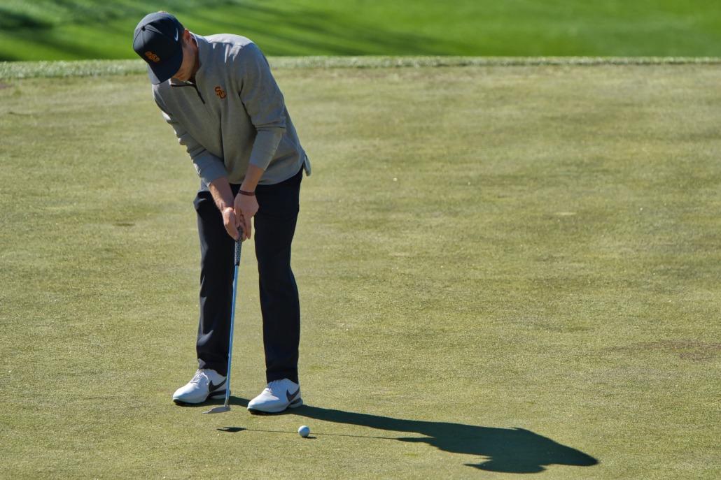 USC men's golf placed fifth in the Bombs Darts Birds Collegiate. This photo from the Men's Southwestern Invitational was taken Feb. 1, 2023.