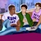 Artwork of the roommates in "Adults"