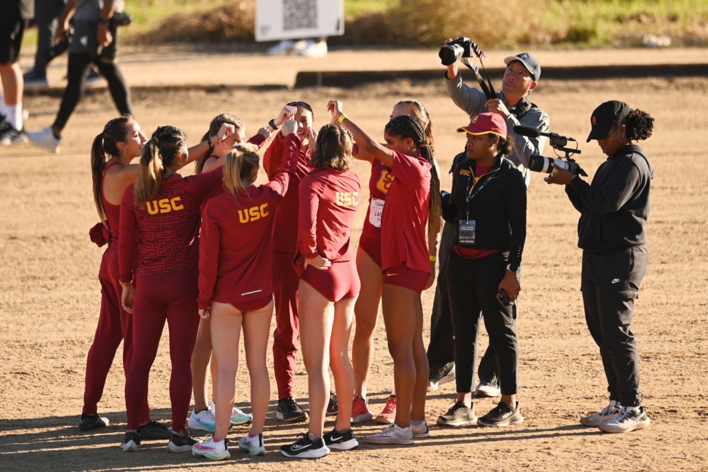 USC cross country in the PAC-12 XC Championships.