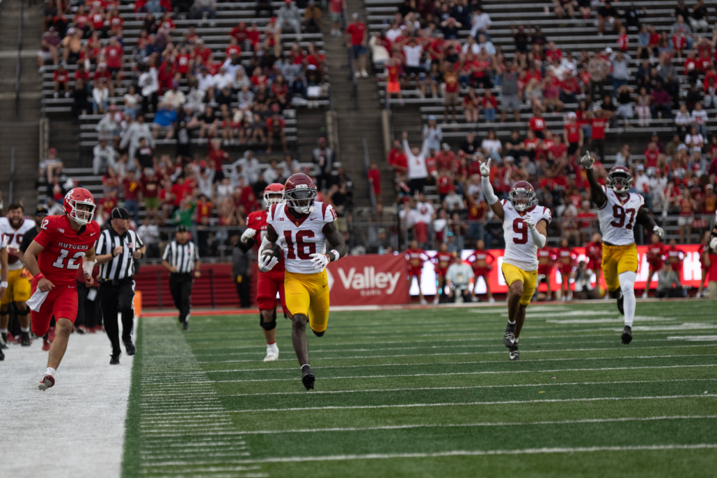 Prophet Brown 99-yard pick six.