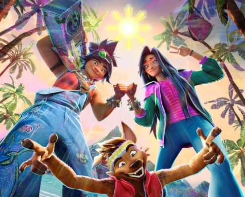 A Jo, Raissa and Raww animation for one of "Forgotten Island"'s posters.